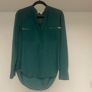 Women’s Large Green Formal Blouse MNK